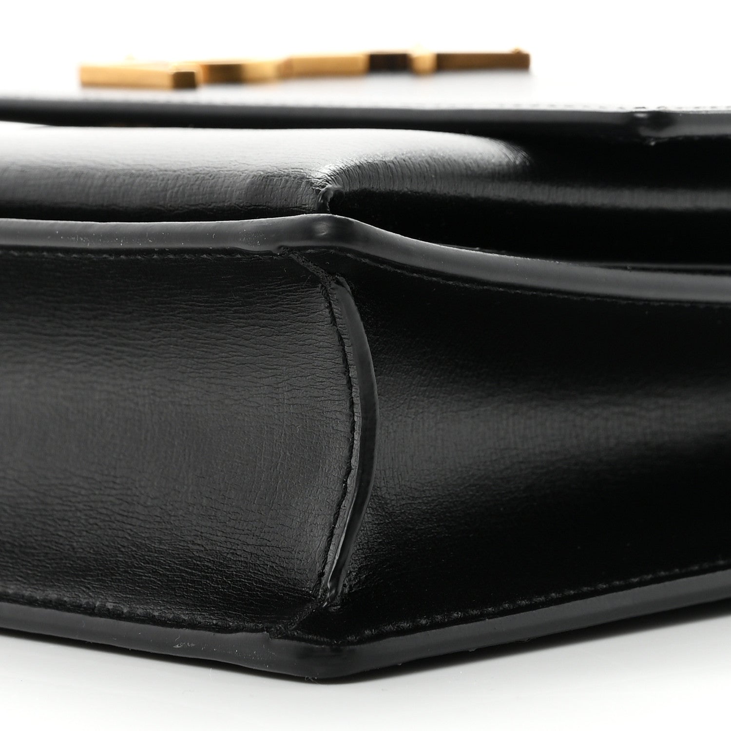 Saint Laurent Smooth Calfskin Medium Monogram Sunset Satchel Black 9 of 10