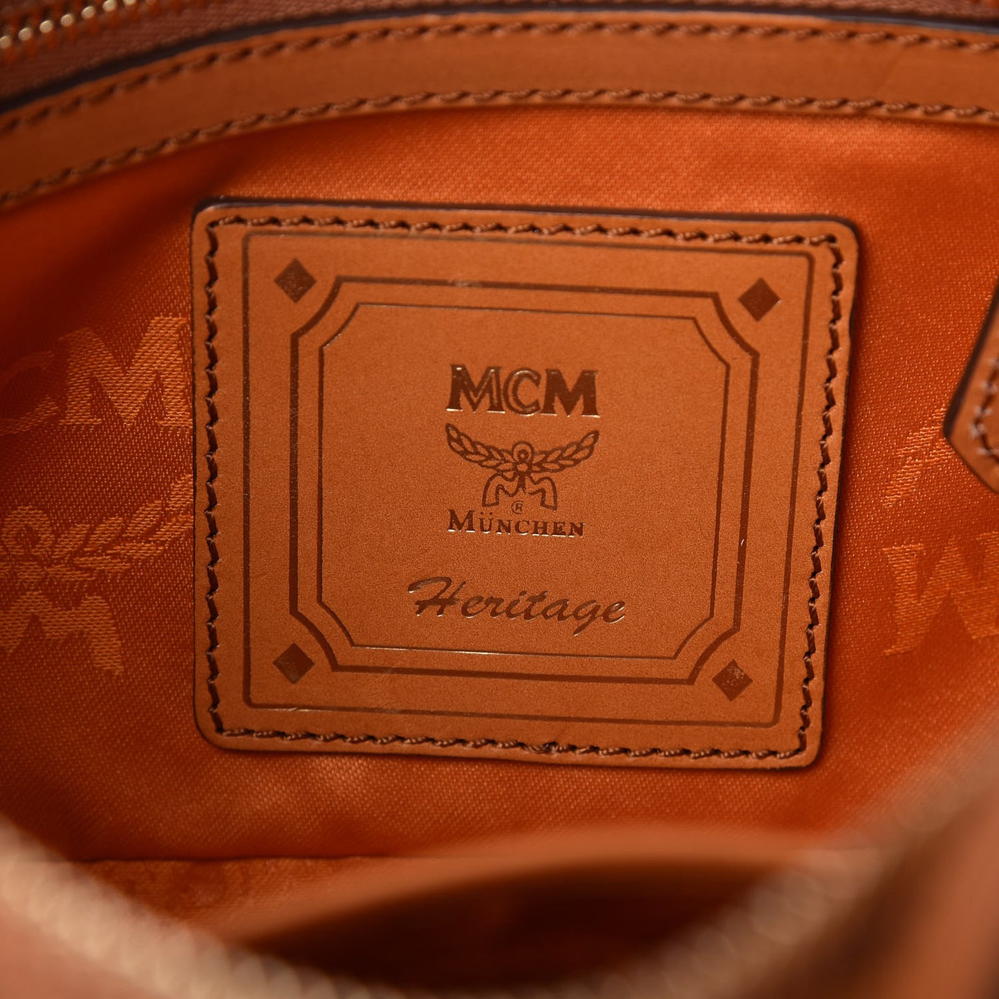 Visetos Heritage Crossbody Bag Cognac
