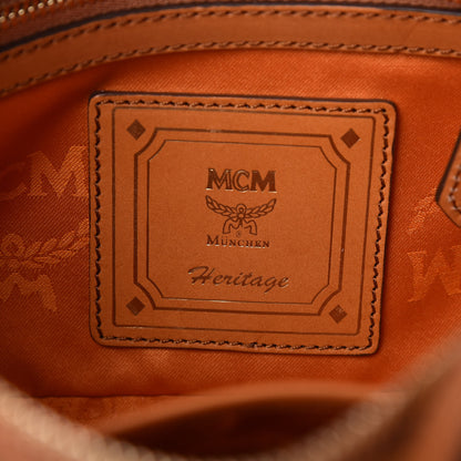 MCM Visetos Heritage Crossbody Bag Cognac 6 of 10