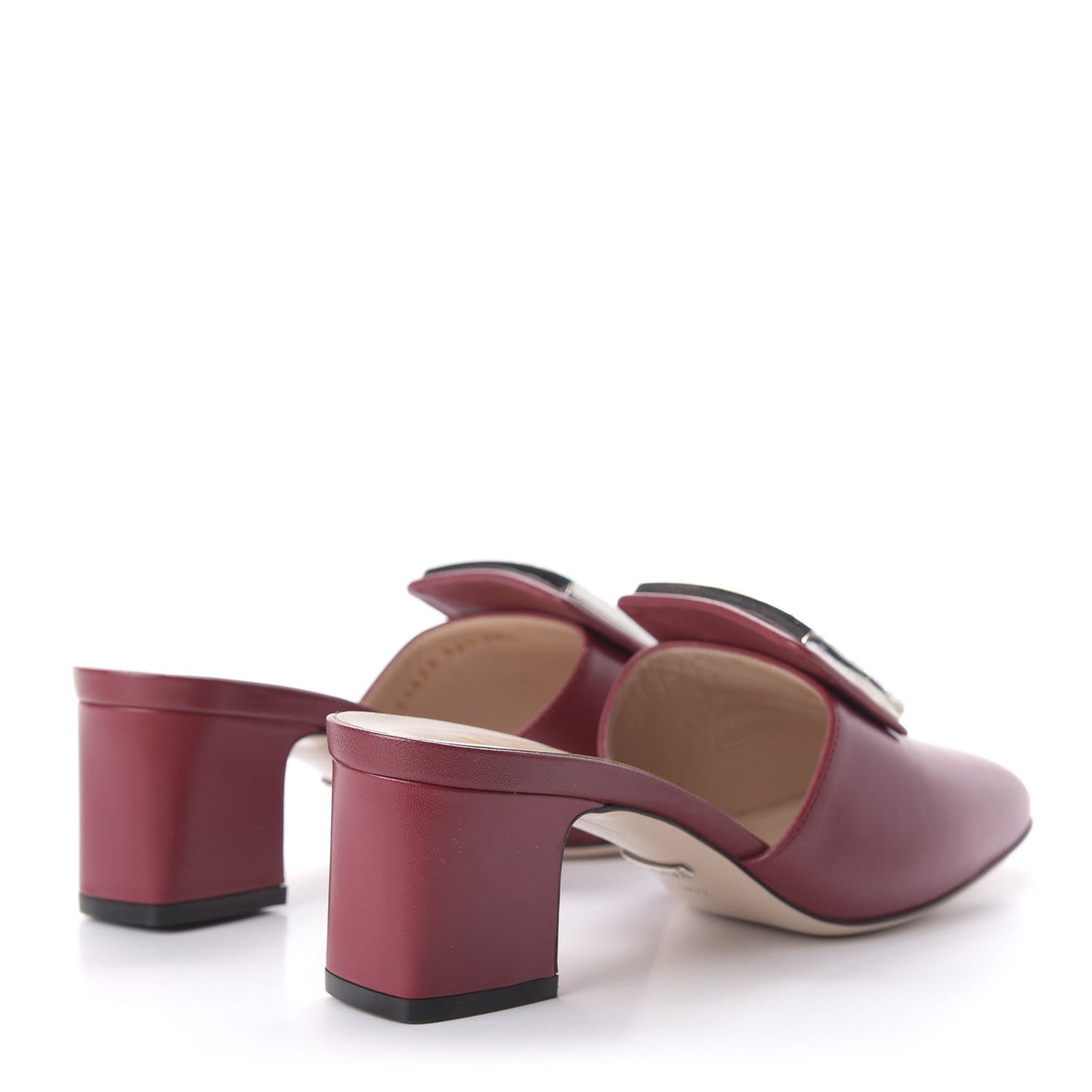 Malaga Kid Crystal Square G Madelyn Mules 36.5 Romantic Cerise
