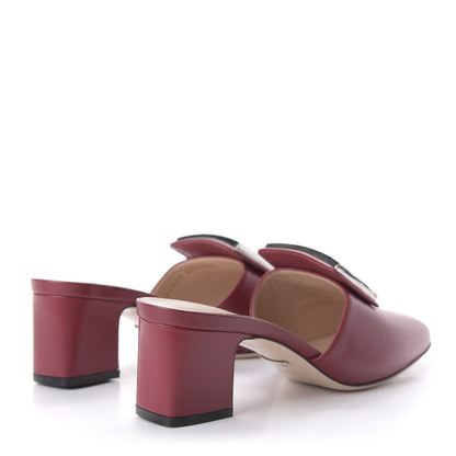 Gucci Malaga Kid Crystal Square G Madelyn Mules 36.5 Romantic Cerise 4 of 10