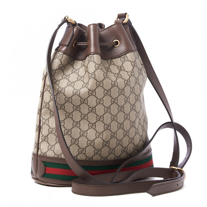 Gucci GG Supreme Monogram Web Ophidia Bucket Bag Brown 2 of 8
