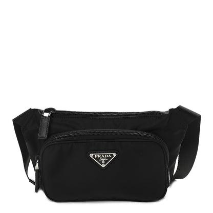 Prada Tessuto Nylon Saffiano Belt Bag Black 1 of 10