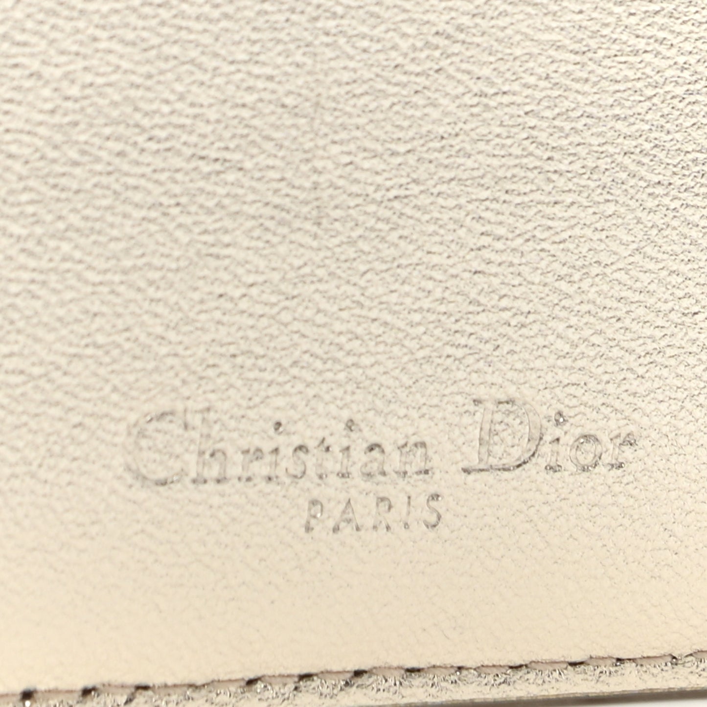 Metallic Lambskin Cannage DiorAmour Lady Dior Card Holder Gold