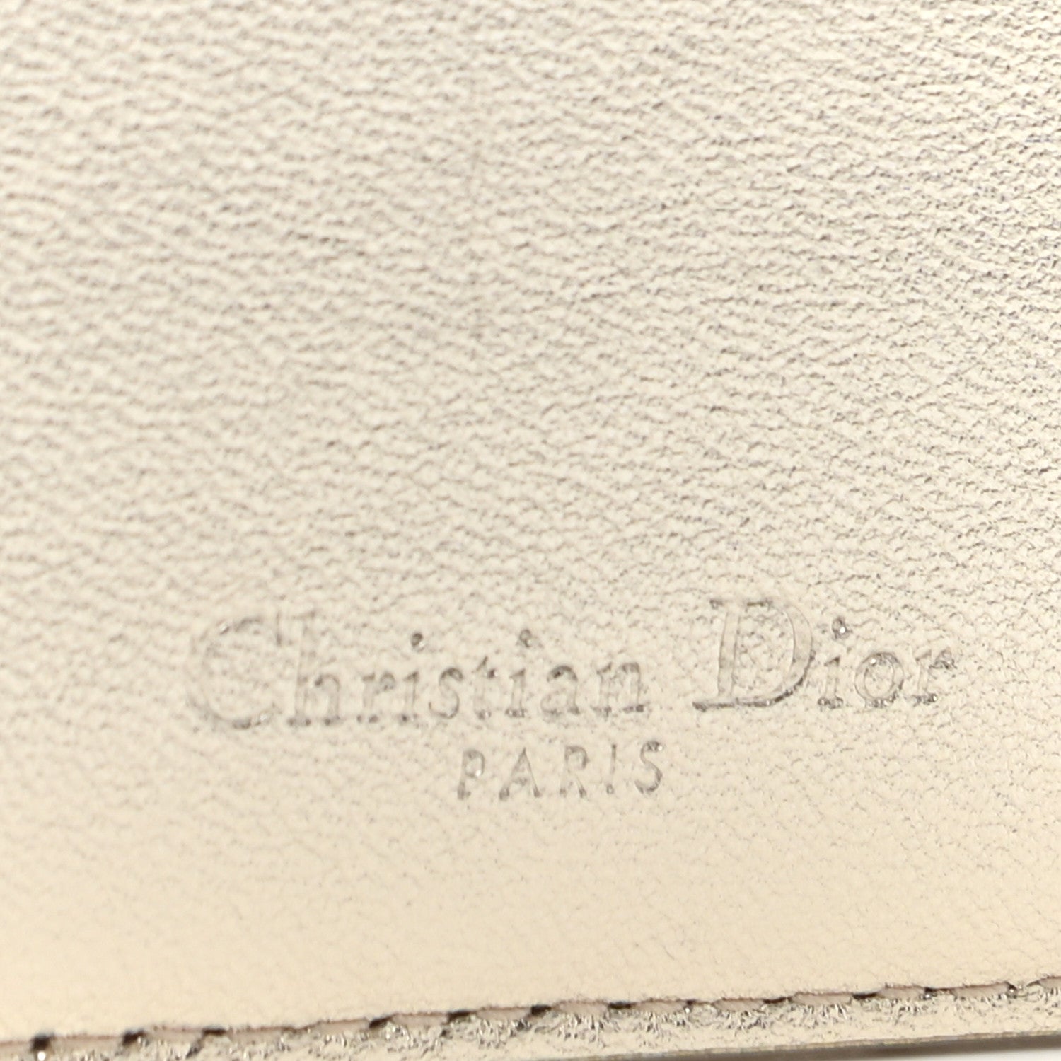 Christian Dior Metallic Lambskin Cannage DiorAmour Lady Dior Card Holder Gold 6 of 7