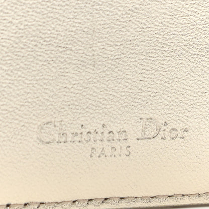 Christian Dior Metallic Lambskin Cannage DiorAmour Lady Dior Card Holder Gold 6 of 7
