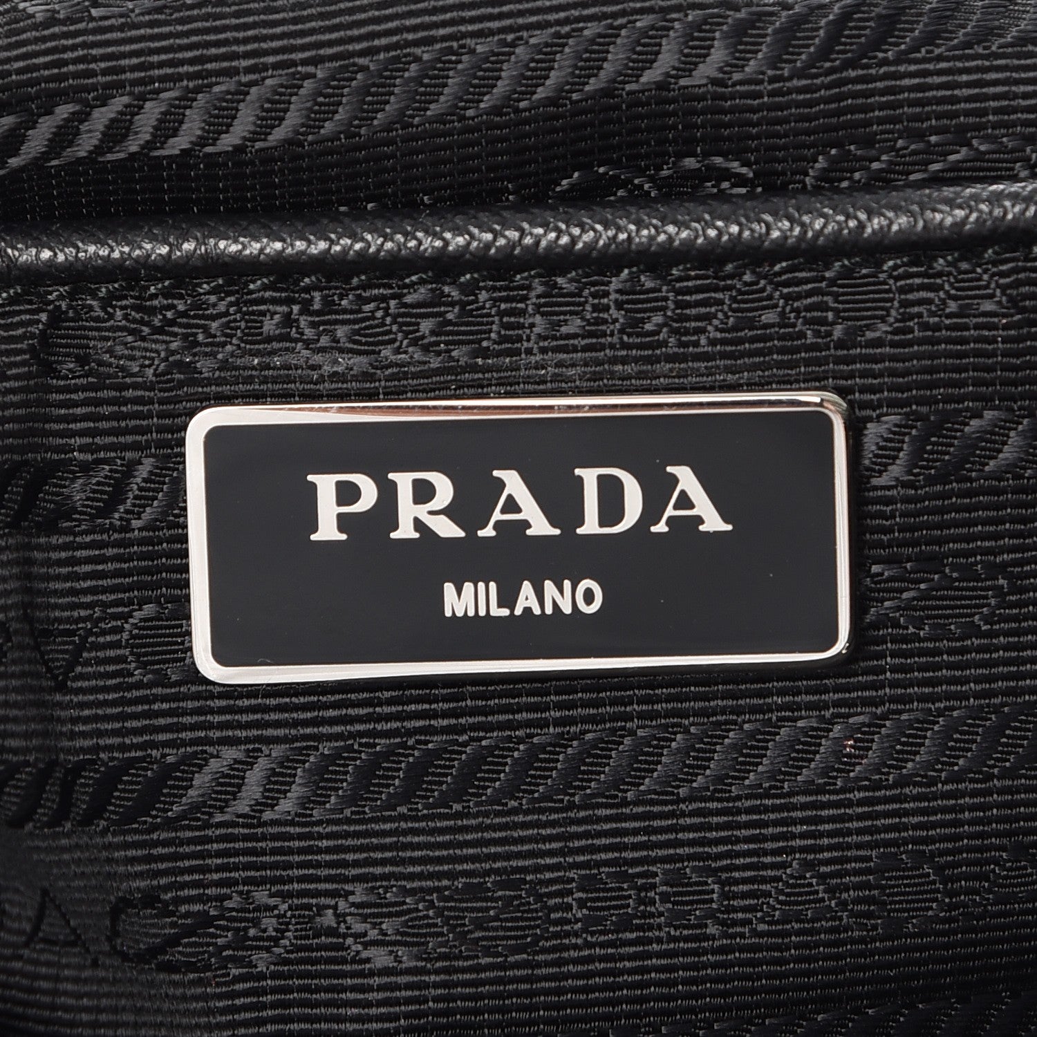 Prada Tessuto Nylon Leopard Print Backpack Black Miele 6 of 8