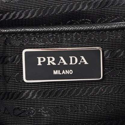 Prada Tessuto Nylon Leopard Print Backpack Black Miele 6 of 8