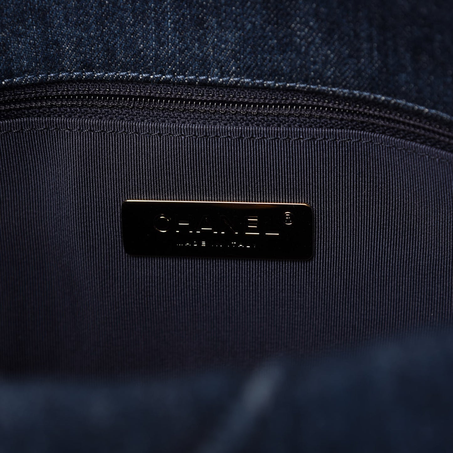 Denim Quilted Medium Chanel 19 Flap Blue