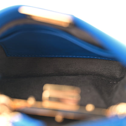 Fendi Nappa Micro Peekaboo Iconic Satchel Bluette 5 of 11