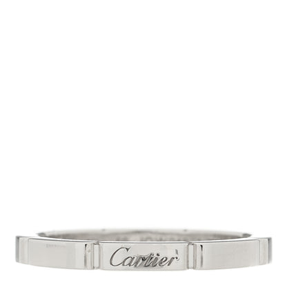 Cartier 18K White Gold 2.5mm Maillon Panthere Wedding Band Ring 59 8.75 1 of 4