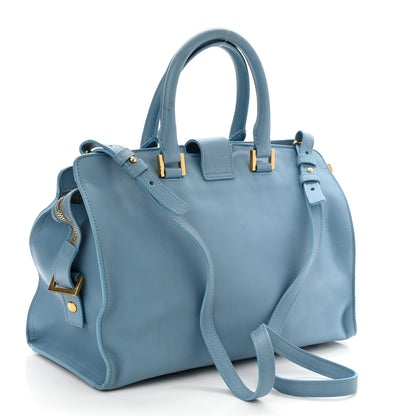 Saint Laurent Calfskin Small Classic Y Cabas Blue Glacier 3 of 10