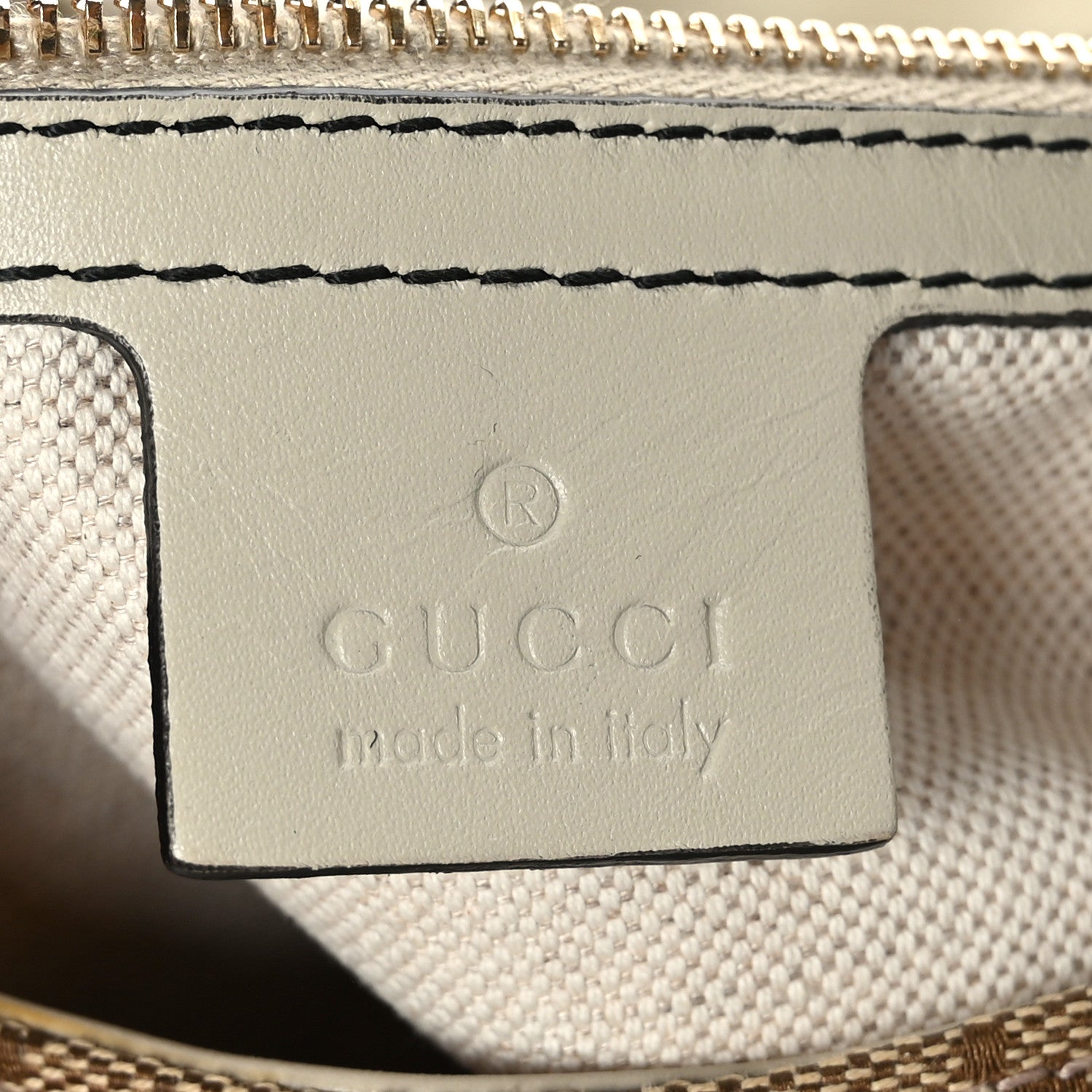 Gucci Monogram Margaux Calfskin Medium Emily Hobo Beige Ebony Mystic White 6 of 11