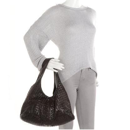 Bottega Veneta Nappa Intrecciato Ball Hobo Ebano 2 of 9