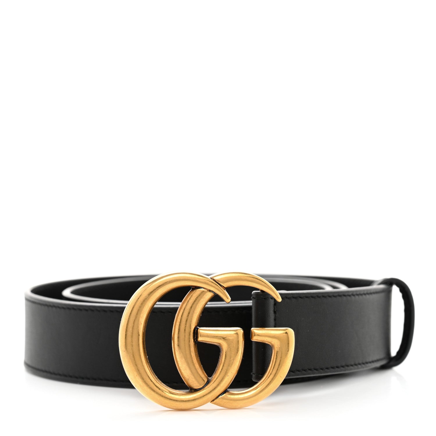 Gucci Calfskin Double G 30mm Belt 85 34 Black 1 of 6