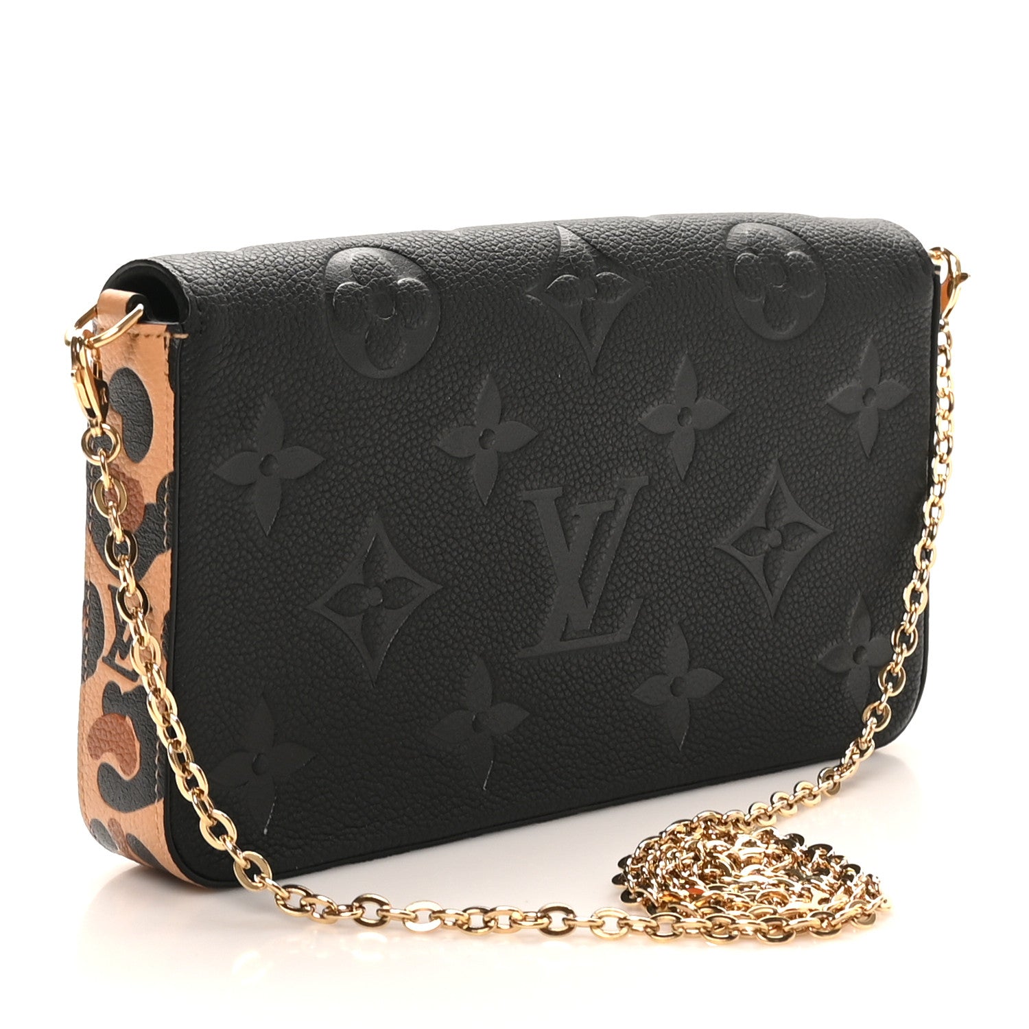 Louis Vuitton Empreinte Monogram Giant Wild At Heart Felicie Pochette Black 4 of 10
