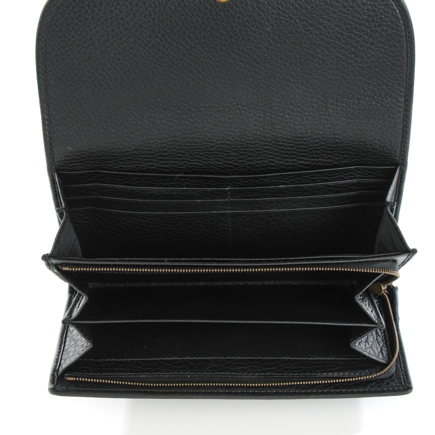 Calfskin 1973 Continental Clutch Wallet Black