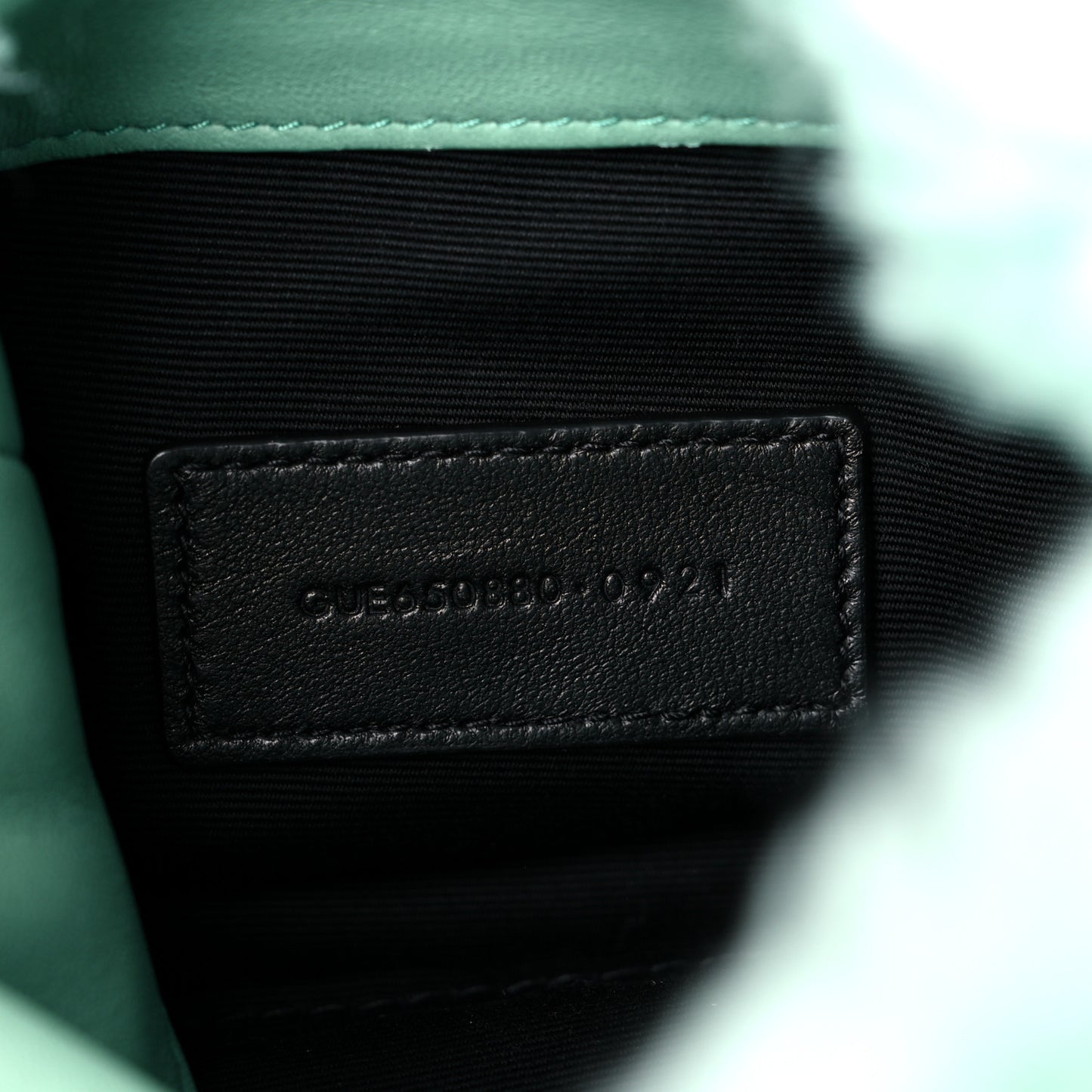 Shearling Quilted Monogram Loulou Puffer Pouch Clutch Iced Mint