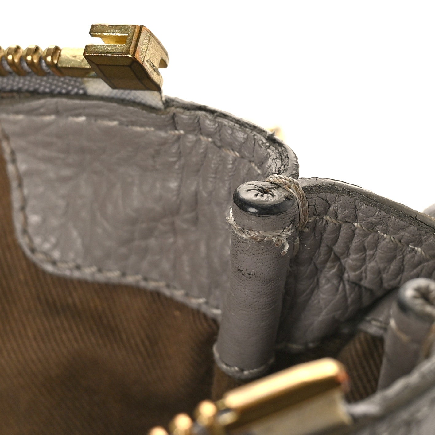 Chloe Calfskin Medium Marcie Satchel Cashmere Grey 10 of 12
