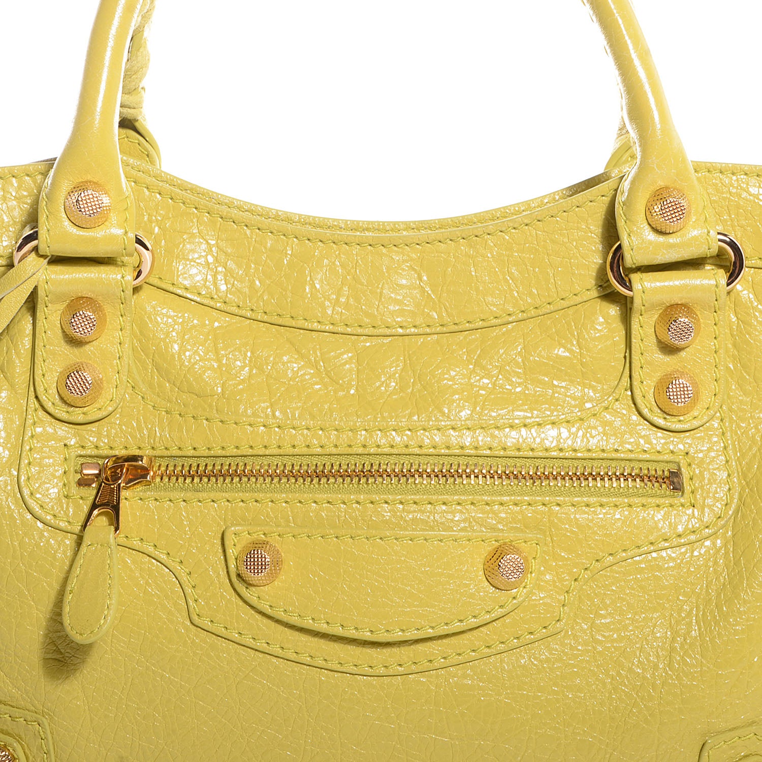 Balenciaga Agneau Giant 12 Gold Hardware Town Jaune Poussin 3 of 12