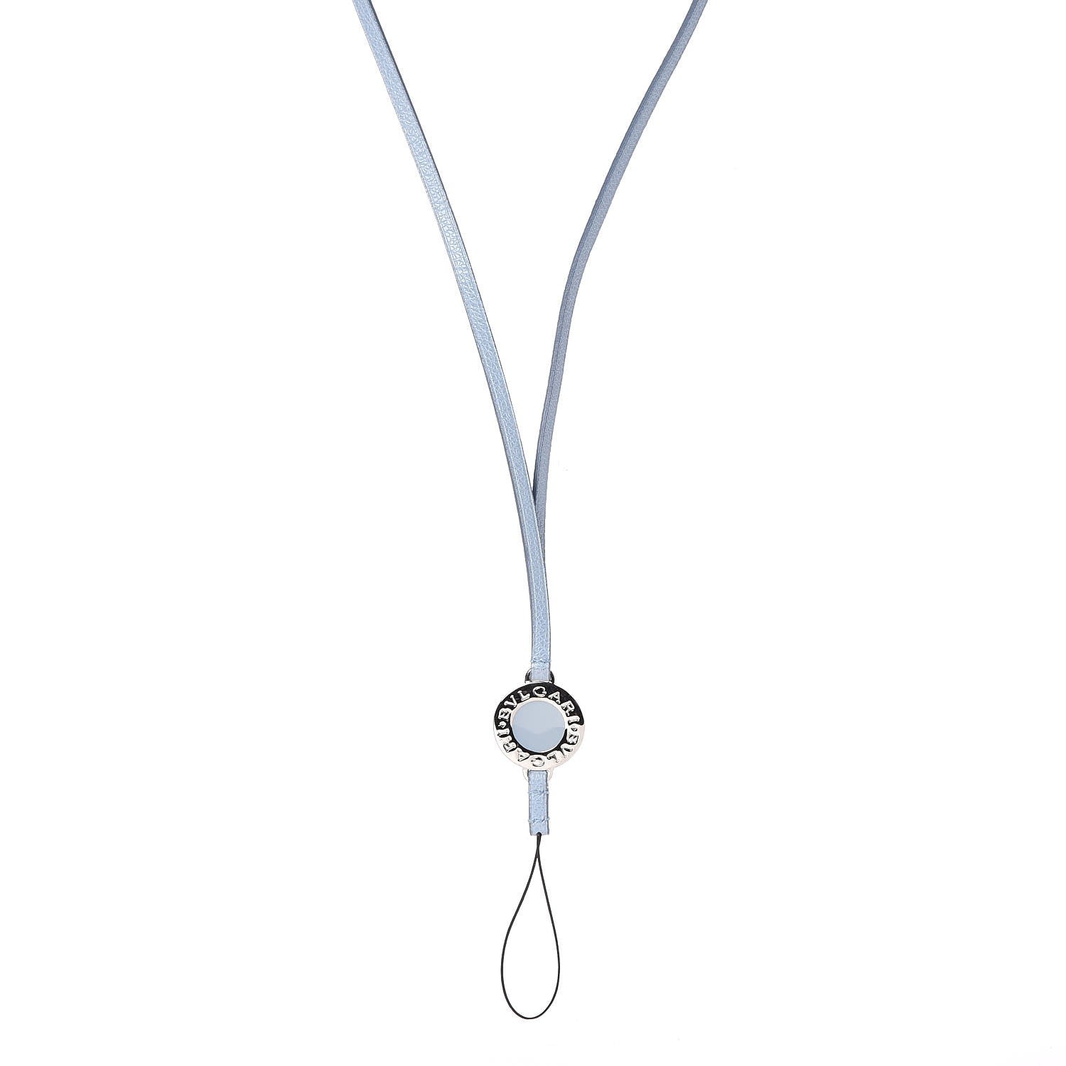Bulgari Calfskin Lanyard Blue 1 of 5