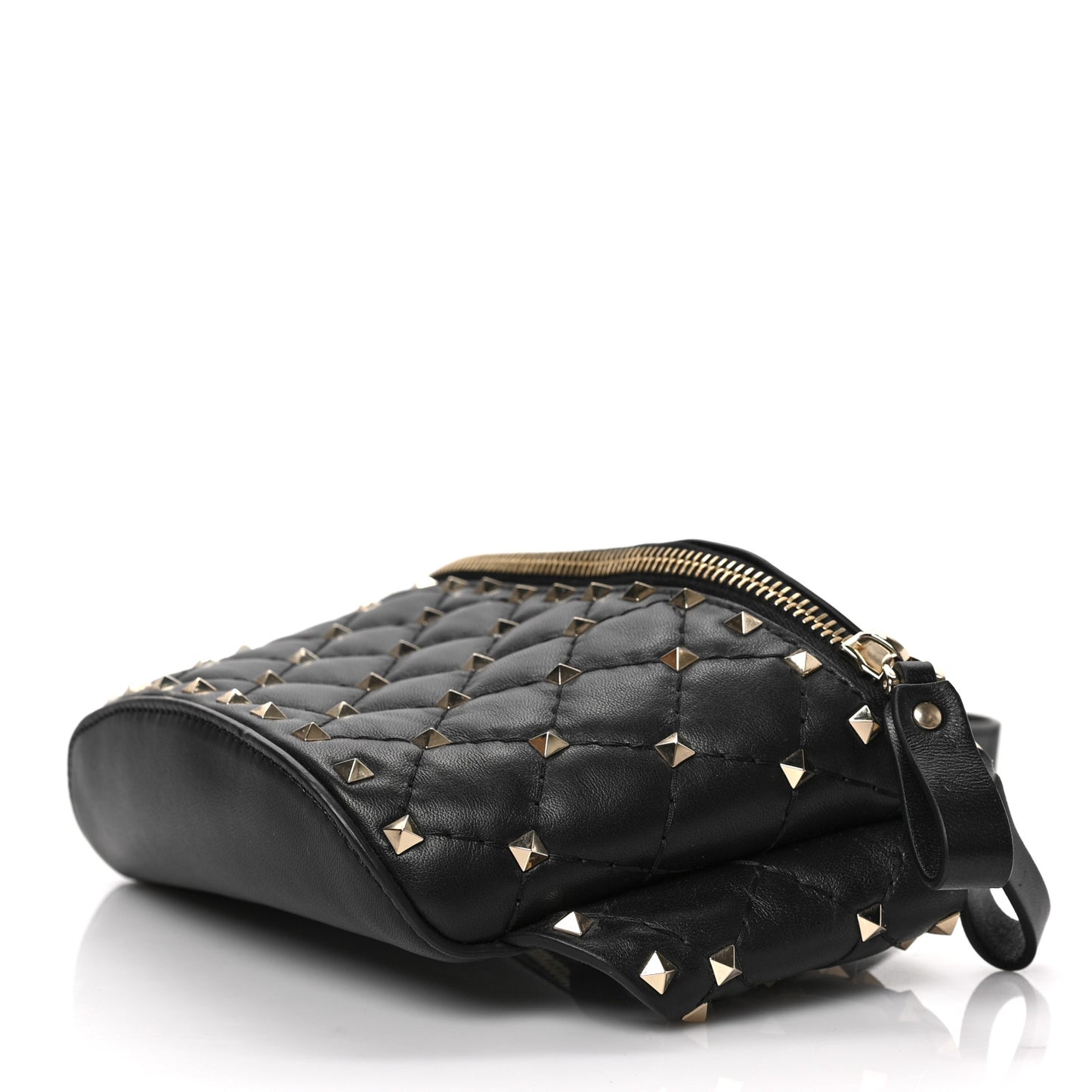 Nappa Rockstud Spike Belt Bag 85 Black