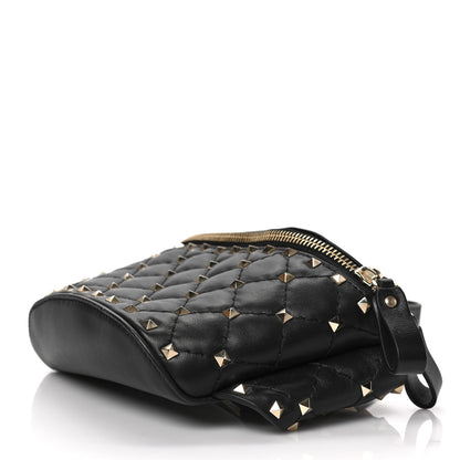 Valentino Garavani Nappa Rockstud Spike Belt Bag 85 Black 8 of 9