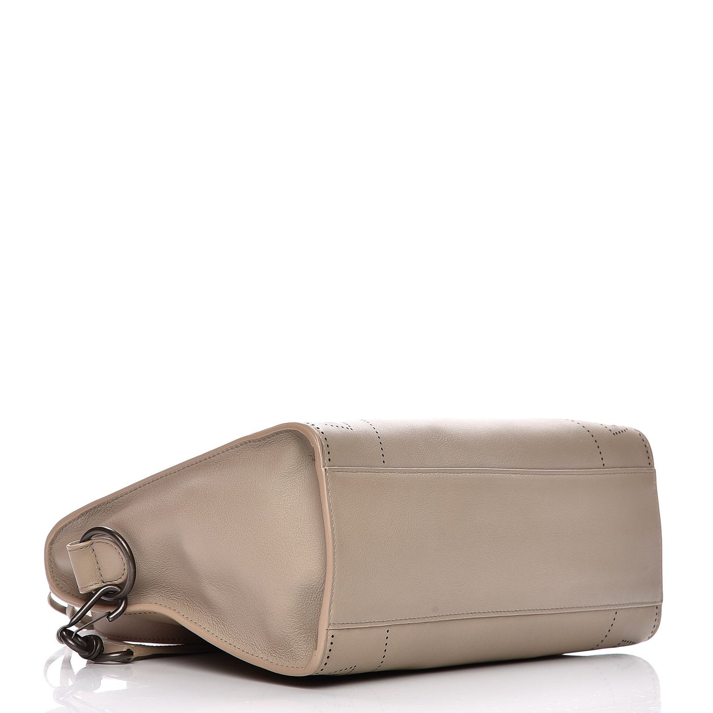 Veau Soyeux Perforated Blackout Hardware S City Gris Cendre