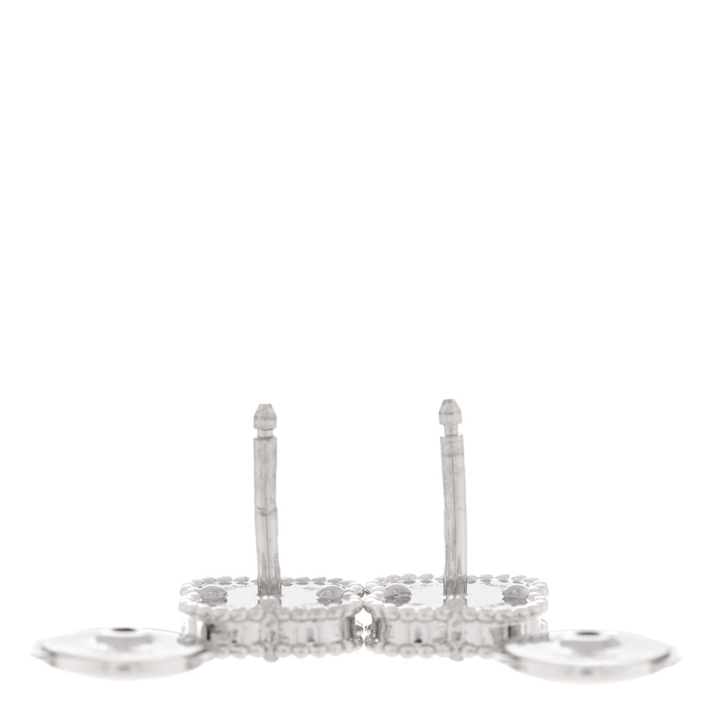 18K White Gold Turquoise Sweet Alhambra Earrings