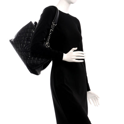Chanel Caviar Quilted Grand Shopping Tote GST Black 2 of 8