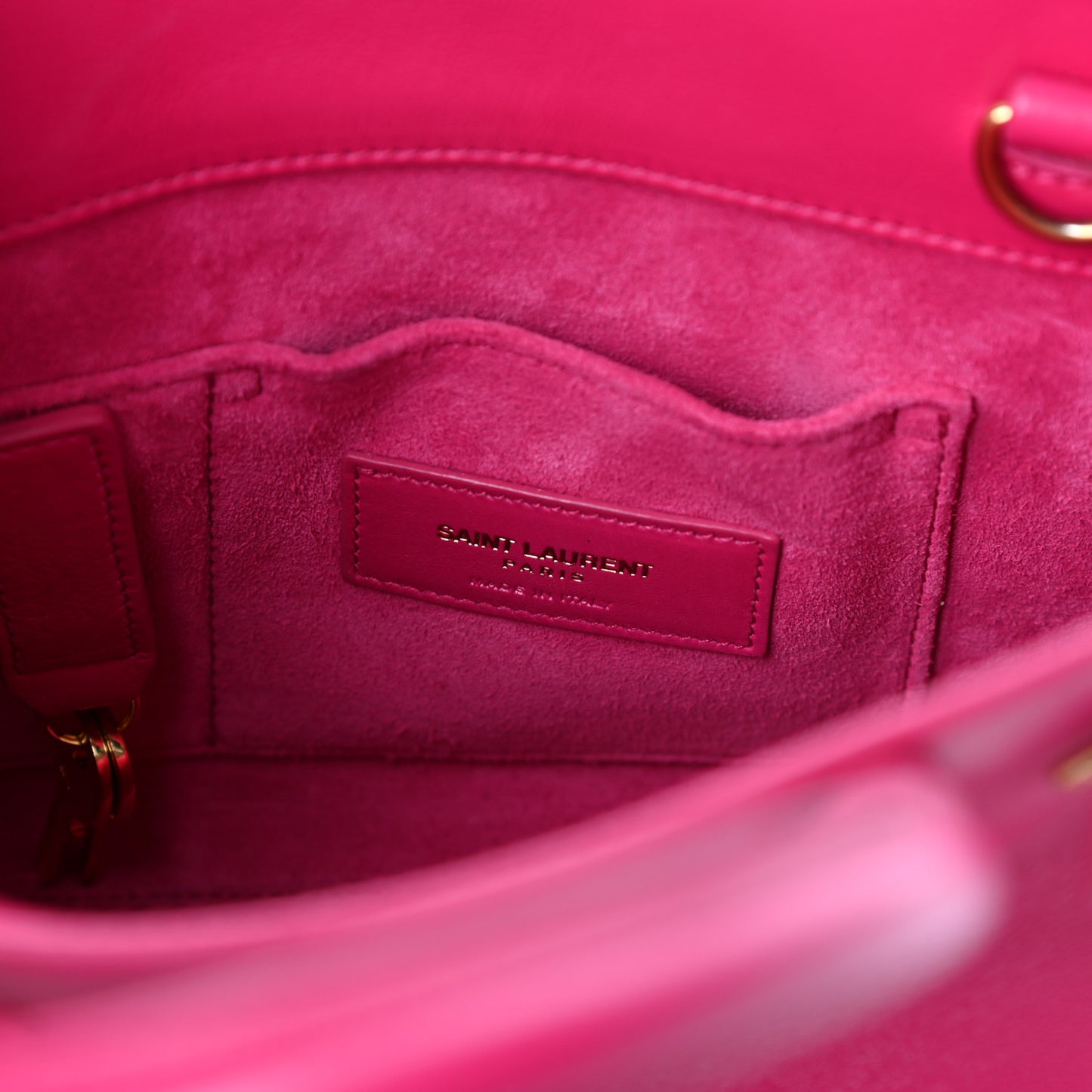Calfskin Nano Sac De Jour Lipstick Fuchsia