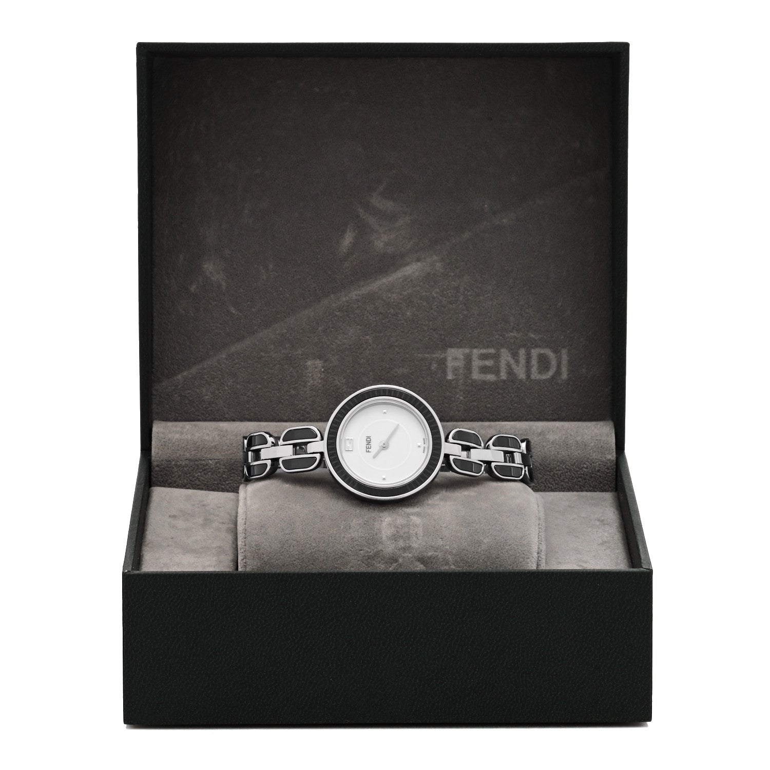 Fendi Stainless Steel Ceramic 28mm My Way Quartz Watch 5 of 5