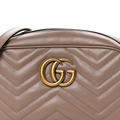 Gucci Calfskin Matelasse Small GG Marmont Chain Shoulder Bag Porcelain Rose 8 of 10