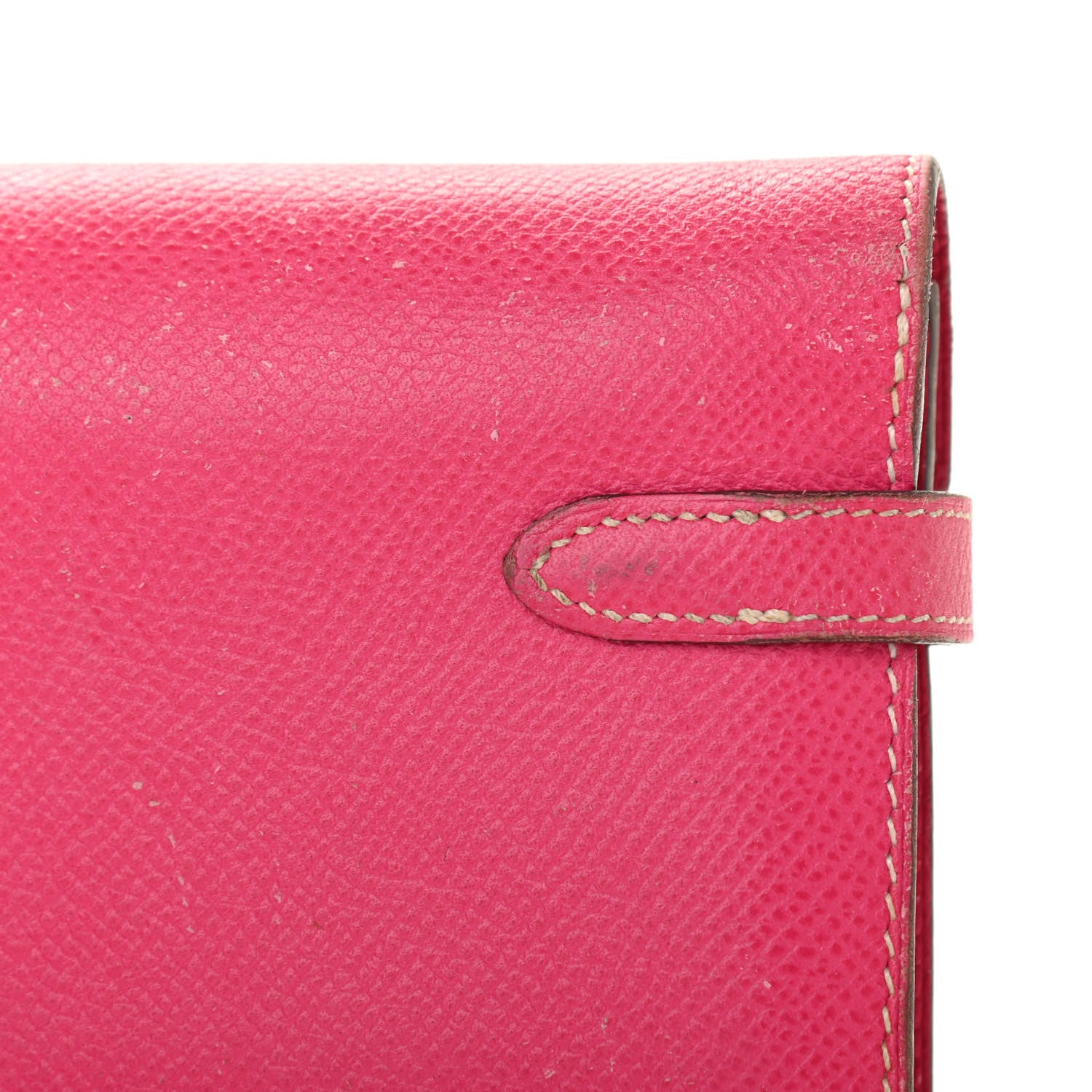 Hermes Epsom Kelly Longue Wallet Rose Tyrien 20 of 21