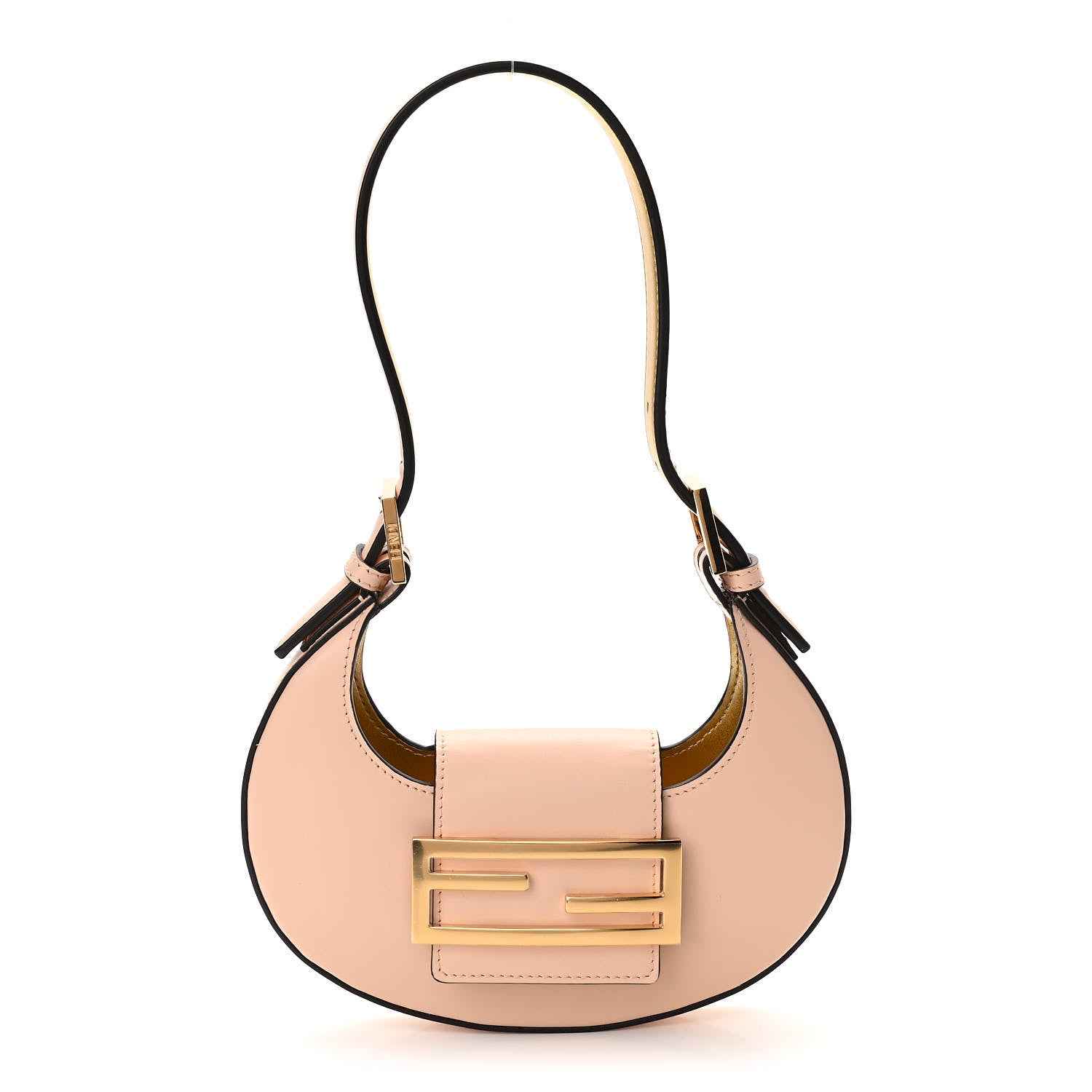 Fendi Vitello King Mini Cookie Hobo Bag Light Rose 1 of 9
