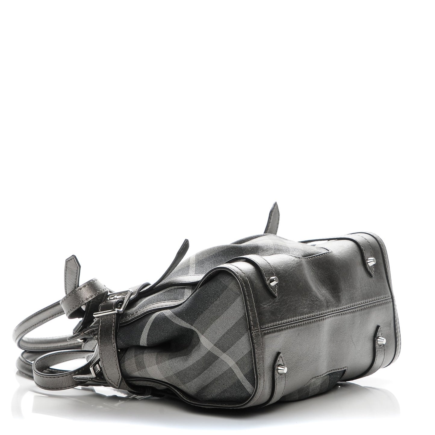 Shimmer Check Pilgrim Satchel Pewter