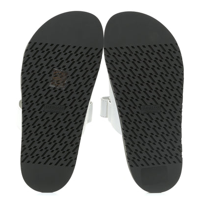 Hermes Calfskin Womens Chypre Sandals 38 White 5 of 11