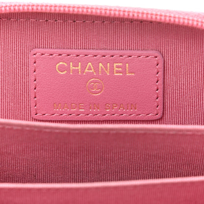Chanel Caviar Timeless CC Zip Around Coin Purse Pink 5 of 7