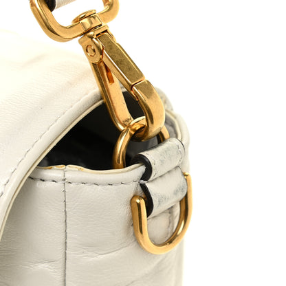 Fendi Nappa FF 1974 Embossed Baguette White 13 of 16