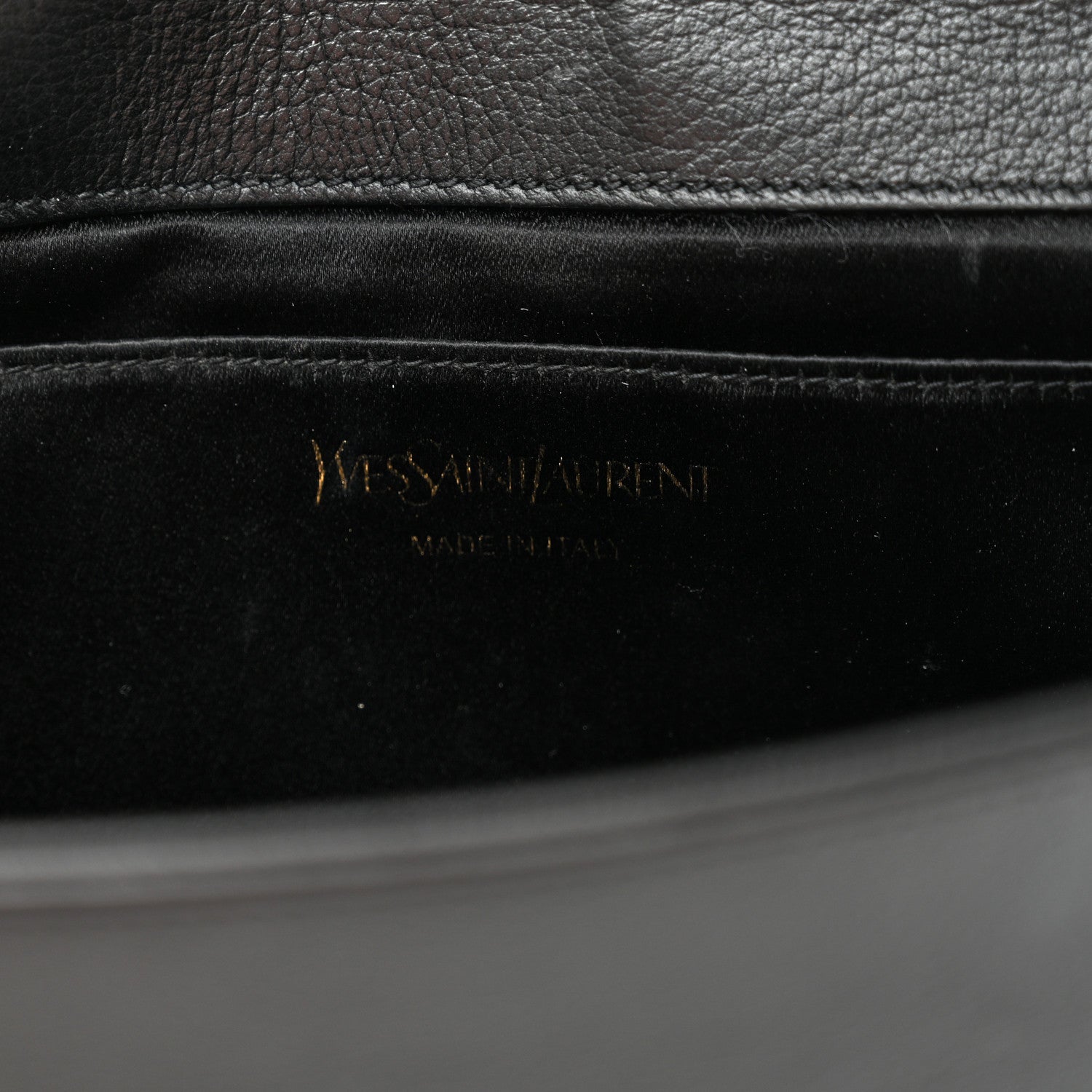 Saint Laurent Calfskin Monogram Large Belle De Jour Clutch Black 6 of 7