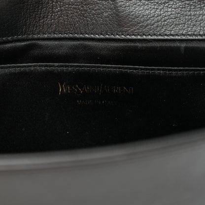Saint Laurent Calfskin Monogram Large Belle De Jour Clutch Black 6 of 7