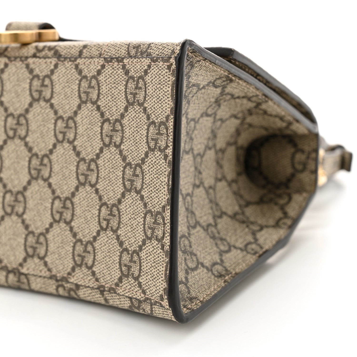 Balenciaga X GUCCI GG Supreme Monogram Small Hourglass Top Handle Bag Beige Ebony 10 of 10