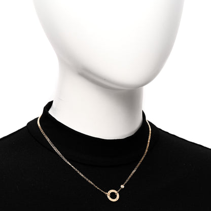 Cartier 18K Yellow Gold 2 Diamond LOVE Necklace 2 of 6