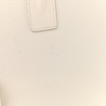 Saint Laurent Grained Calfskin Small Sac De Jour Dove White 12 of 17