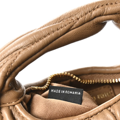 Miu Miu Nappa Matelasse Micro Wander Hobo Caramel 7 of 10