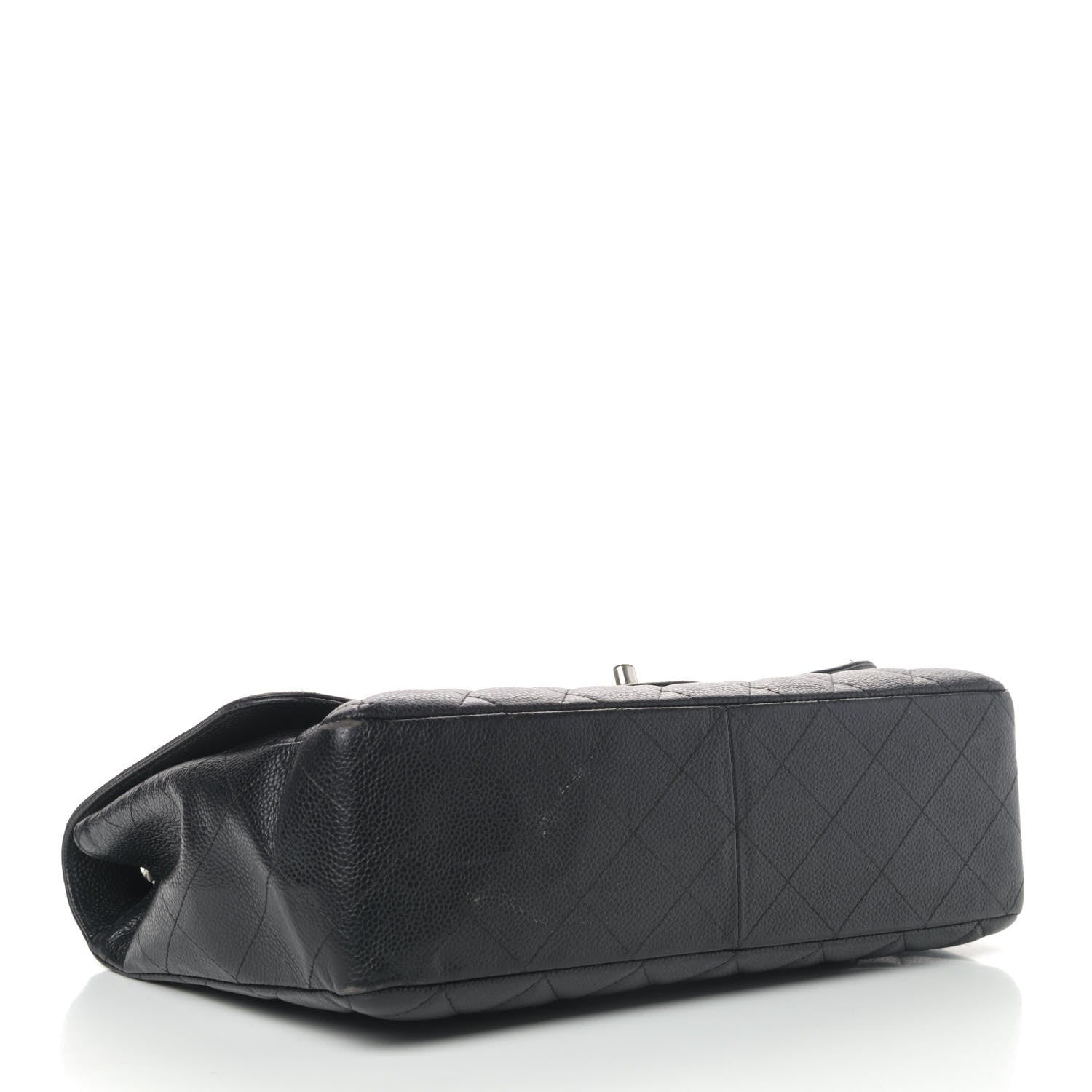 Chanel Caviar Quilted Jumbo Single Flap Black 3 of 6