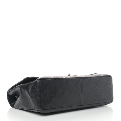 Chanel Caviar Quilted Jumbo Single Flap Black 3 of 6