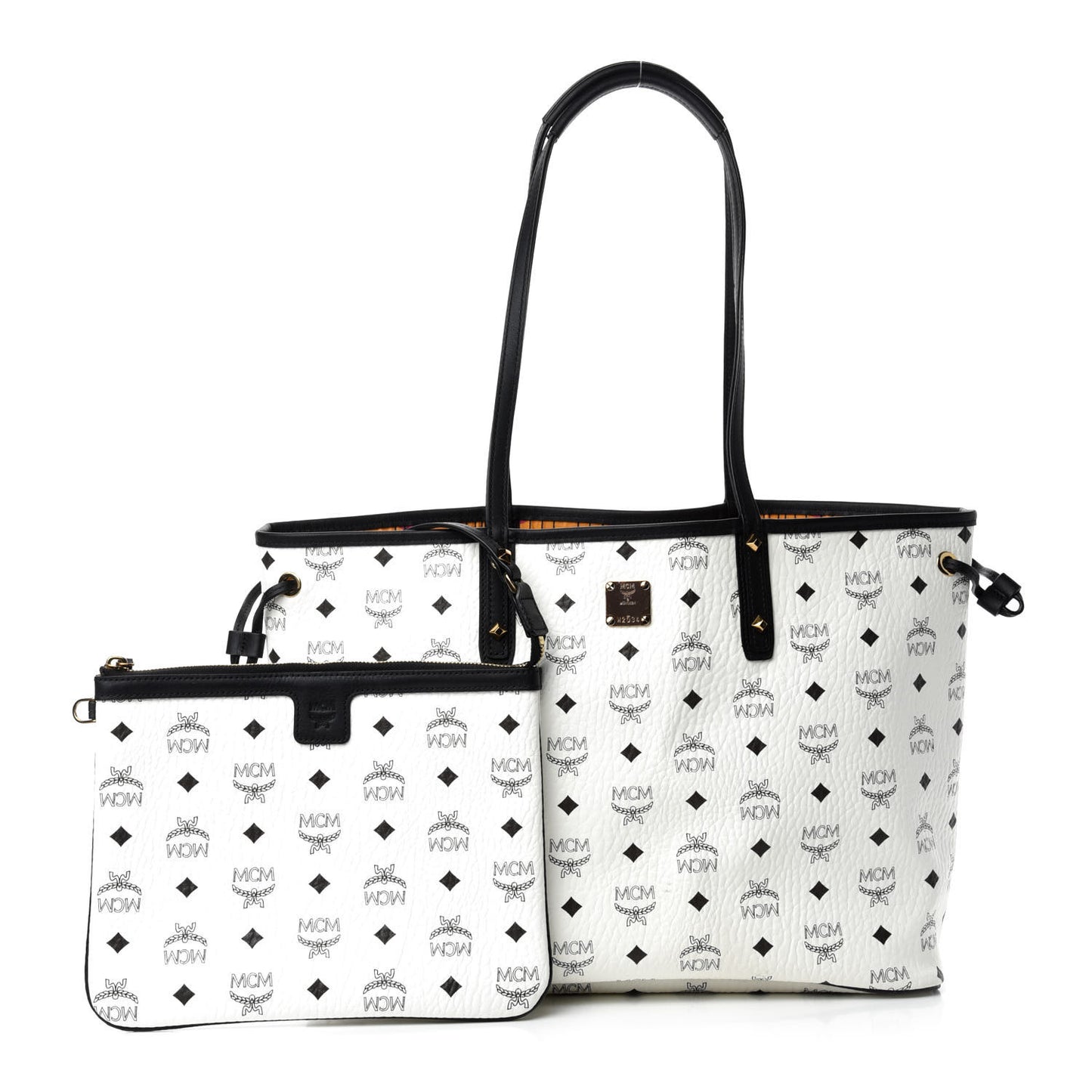 Visetos Medium Project Reversible Shopper Tote White