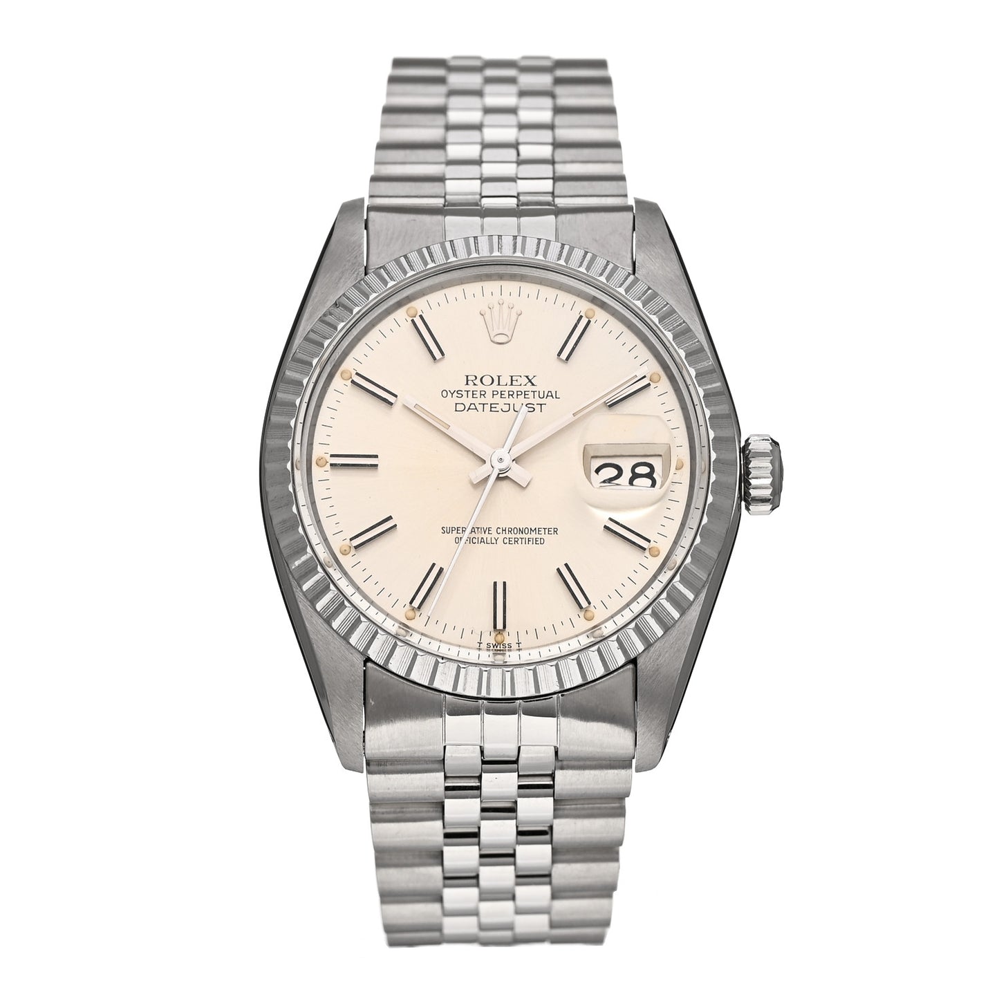Stainless Steel 36mm Oyster Perpetual Datejust Watch Silver 16030