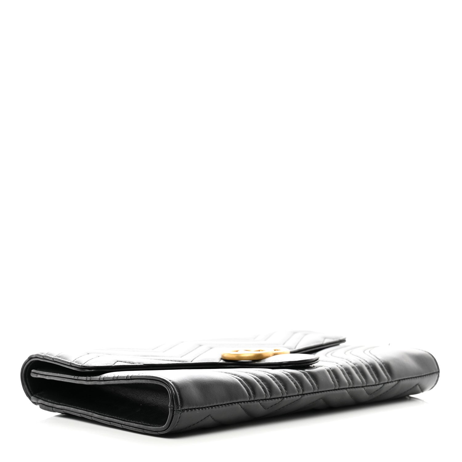 Gucci Calfskin Matelasse GG Marmont Clutch Black 4 of 10